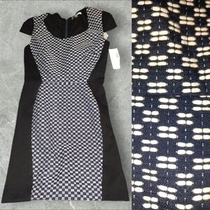 DKNYC Geometric Sheath Dress Size 0 Great for Cocktails or Work